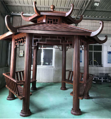双层六角凉亭